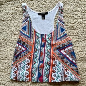tribal print crop top